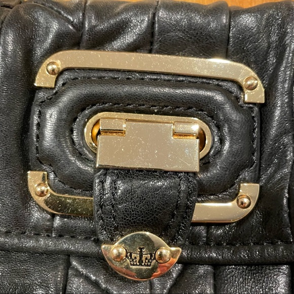 NWT Juicy Couture Narda Leather Quilted Bag Black - Picture 10 of 14